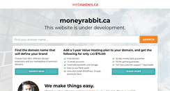 Desktop Screenshot of moneyrabbit.ca